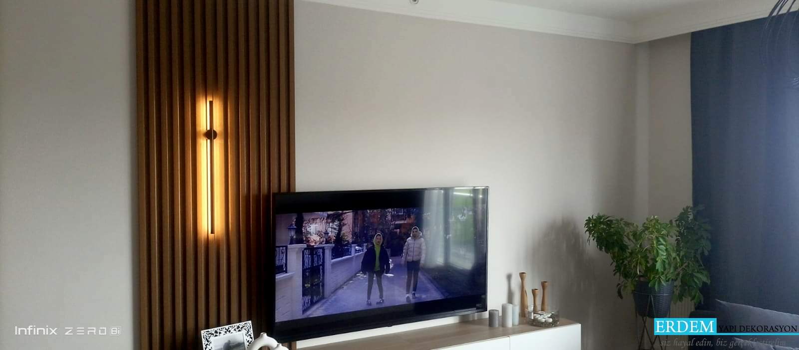 Ah�ap Lambiri Duvar ��talama Bah�e�ehir