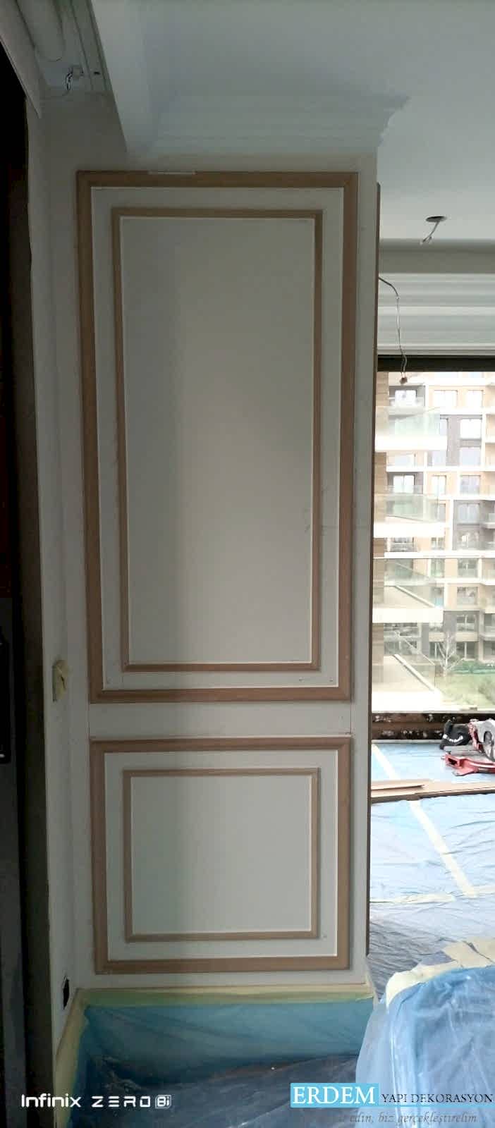 Dekoratif ah�ap duvar ��talar� uygulama