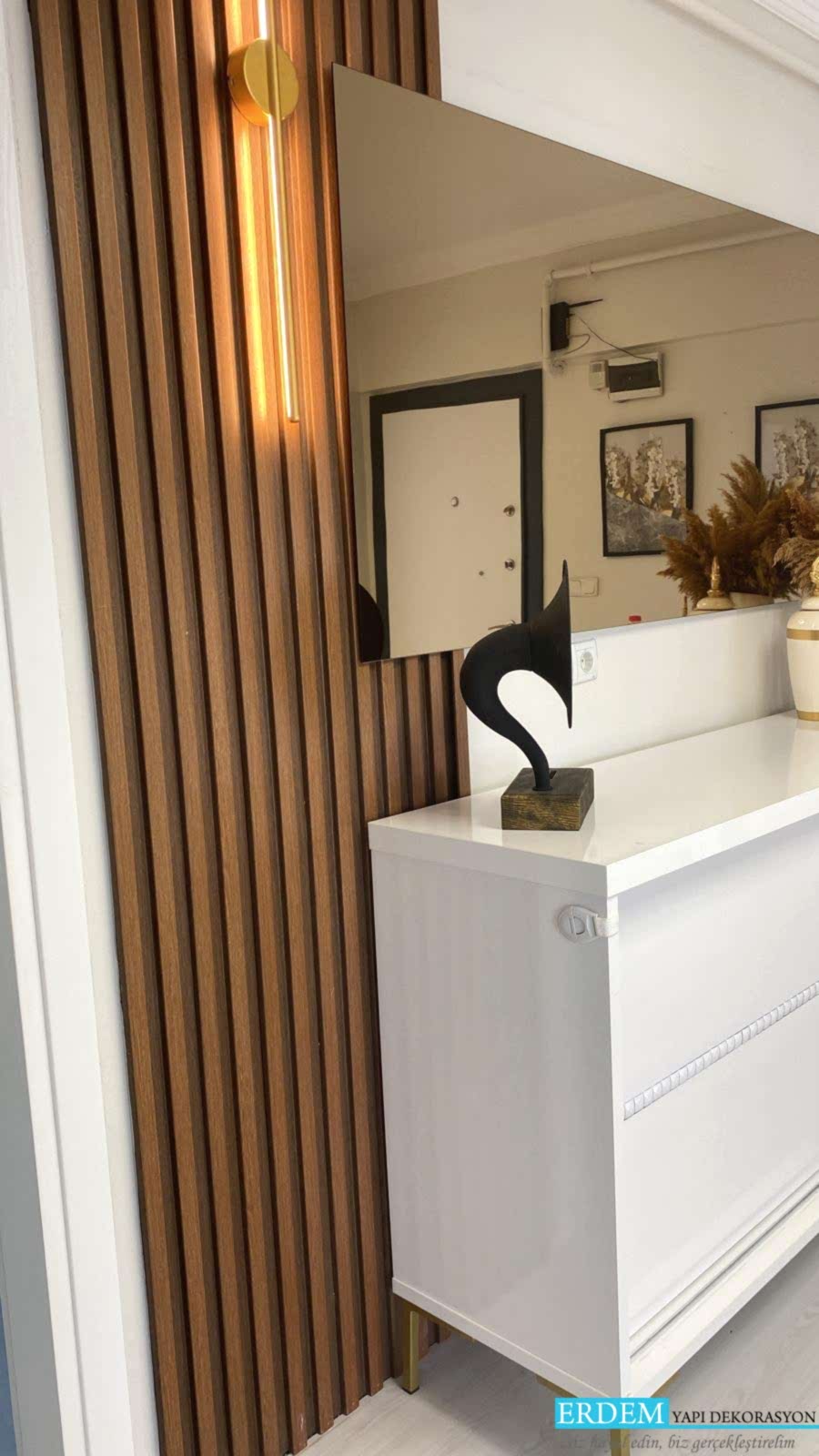 Ah�ap Lambiri Duvar ��talama Bah�e�ehir