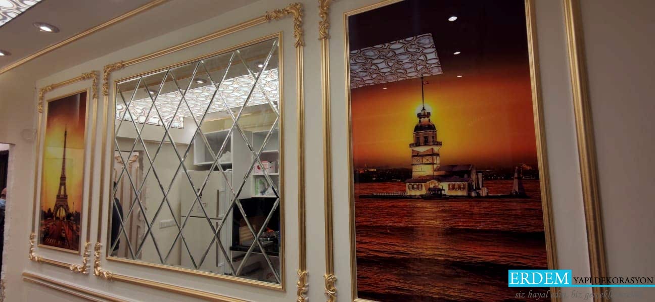 Baklava Ayna ve Duvar ��tas� Dekorasyonu