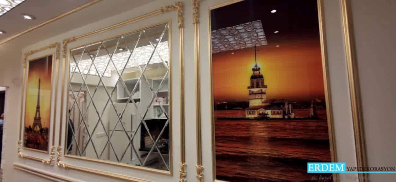 Baklava Ayna ve Duvar ��tas� Dekorasyonu