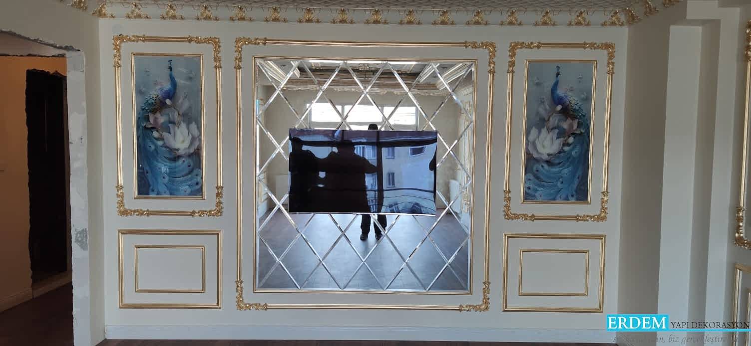 Baklava Ayna ve Duvar ��tas� Dekorasyonu