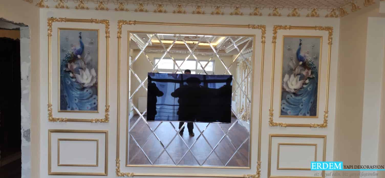 Baklava Ayna ve Duvar ��tas� Dekorasyonu