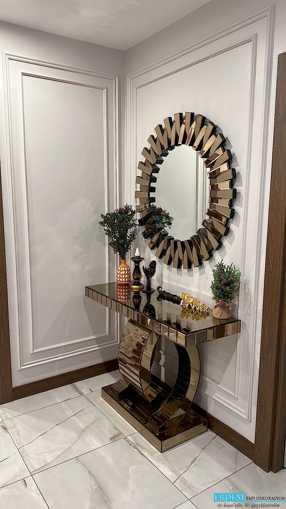 Aynal� duvar ��tas� uygulamam�z