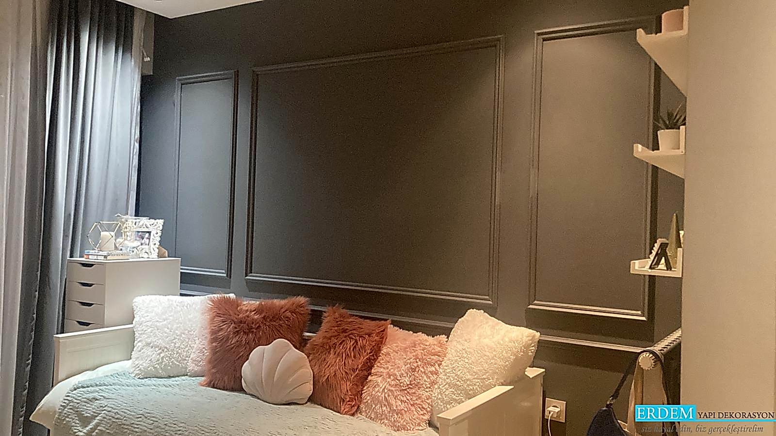 �ocuk odas� asimetrik duvar ��tas�