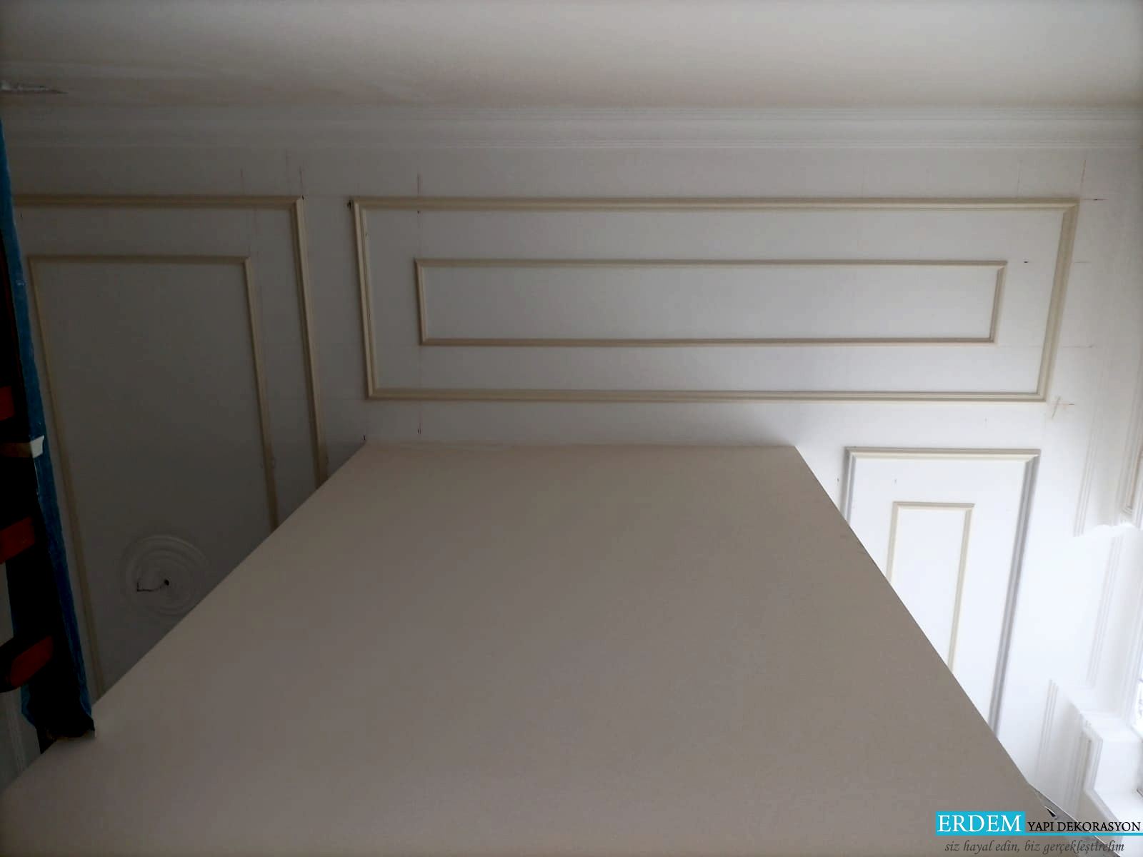 Dublex merdiven sahas� tavan�nda ��ta uygulamas�