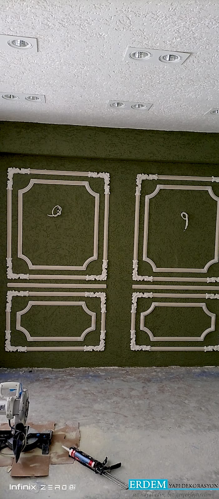 K��e motifli ��ta ma�aza dekoru