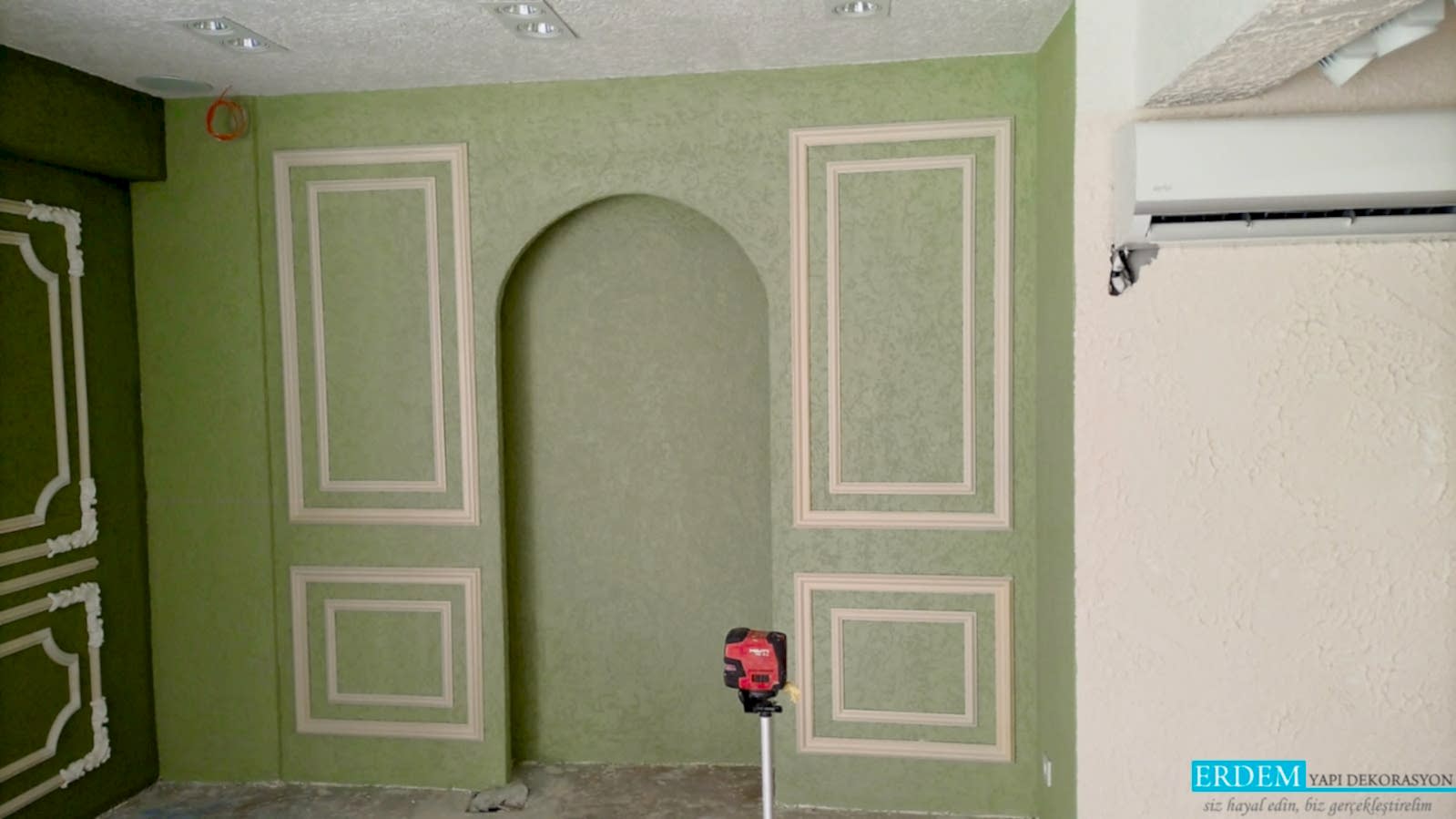 K��e motifli ��ta ma�aza dekoru