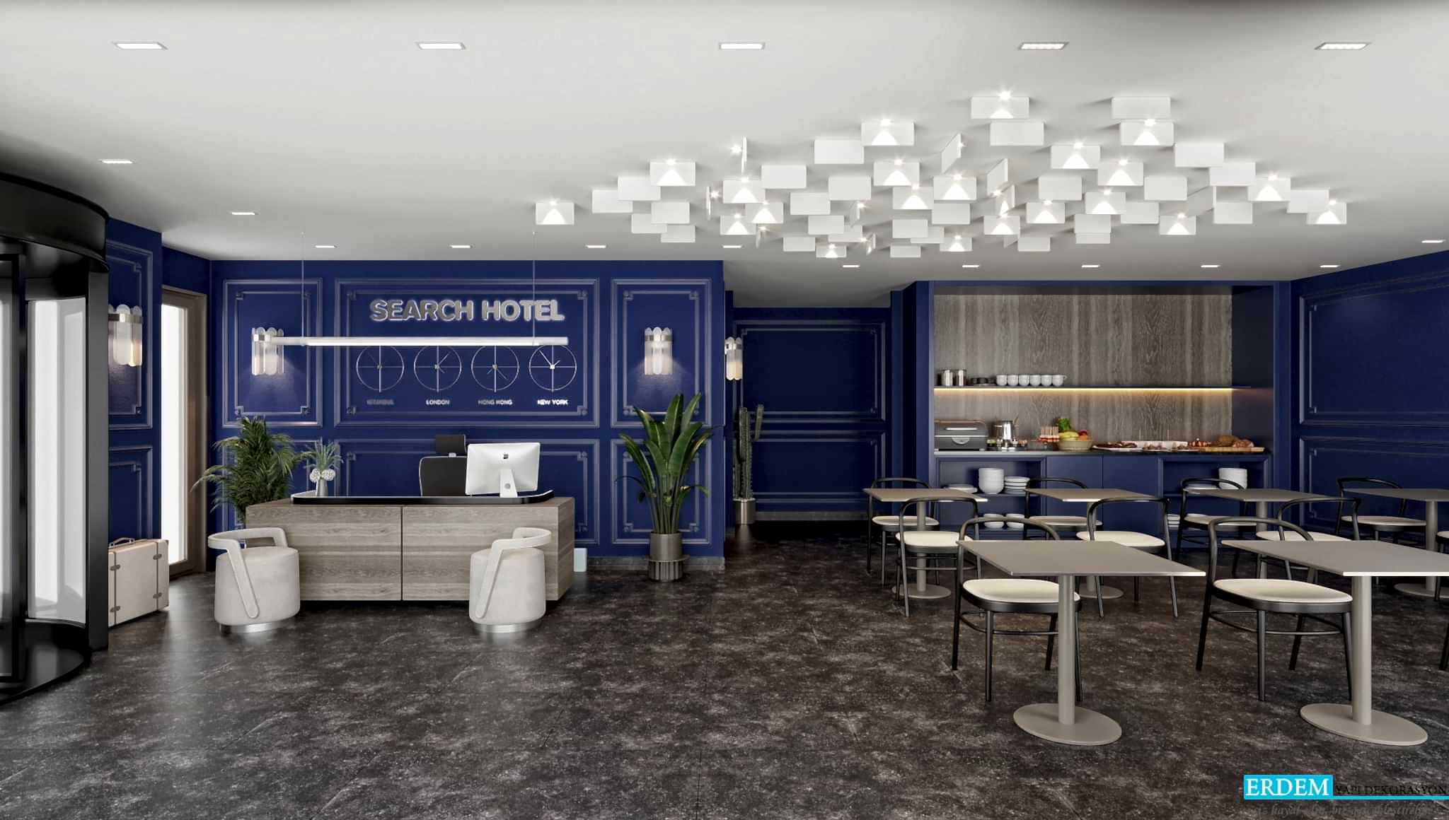 Otel tasar�m� duvar ��tas�