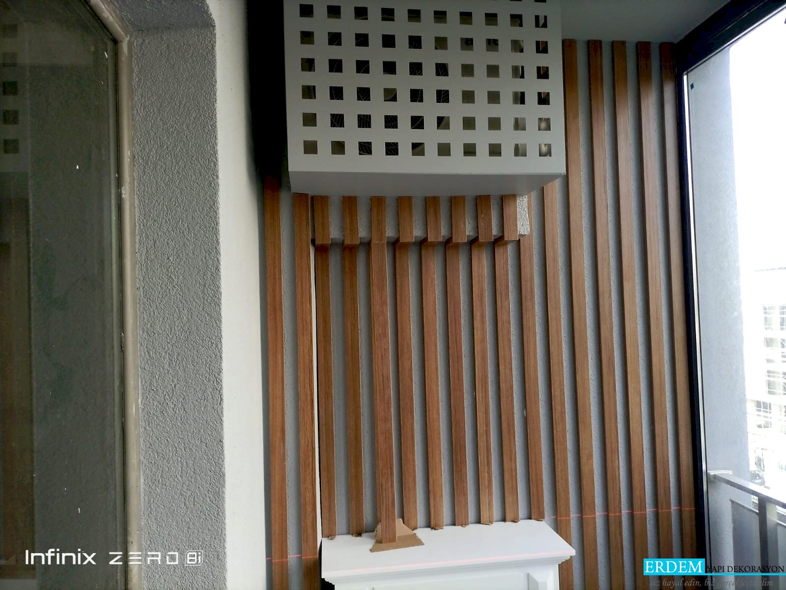 Oturma Odas� Balkon Duvar ��tas� Uygulamas�