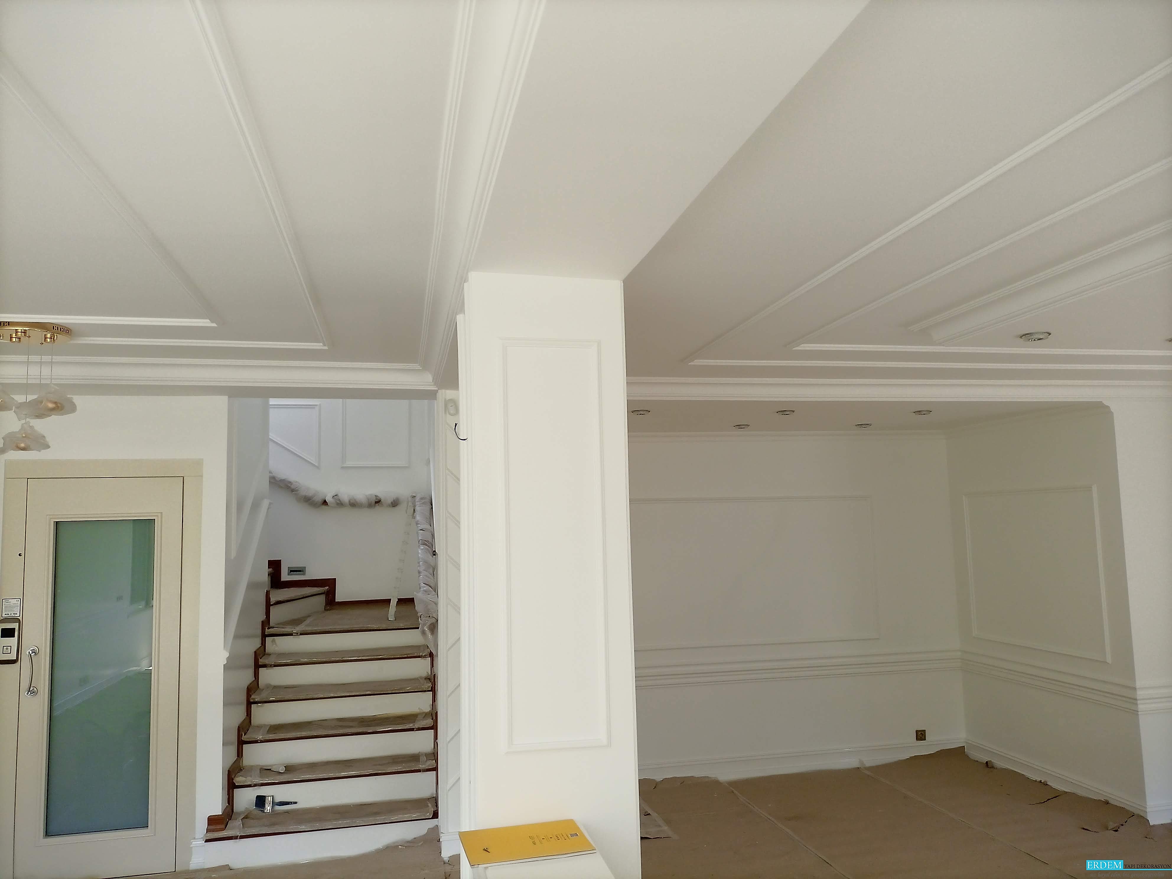 �stinye dubleks merdiven tavan duvar ��talama