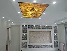 Dekoratif parlatma ta� ve al��pan TV �nitesi �al��mas�