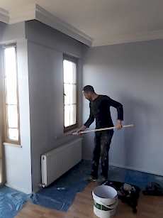 K���thane Ab�hayat Sitesi Daire Boya Badana