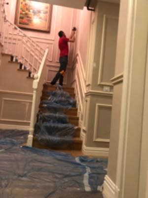 Merdiven Poli�retan Duvar ��ta Uygulamas�