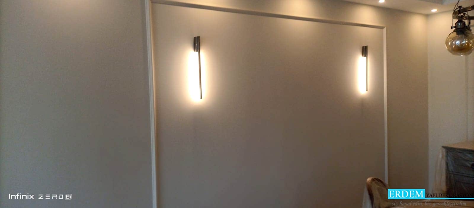 Yatak Odas� duvar ��tas� uygulama
