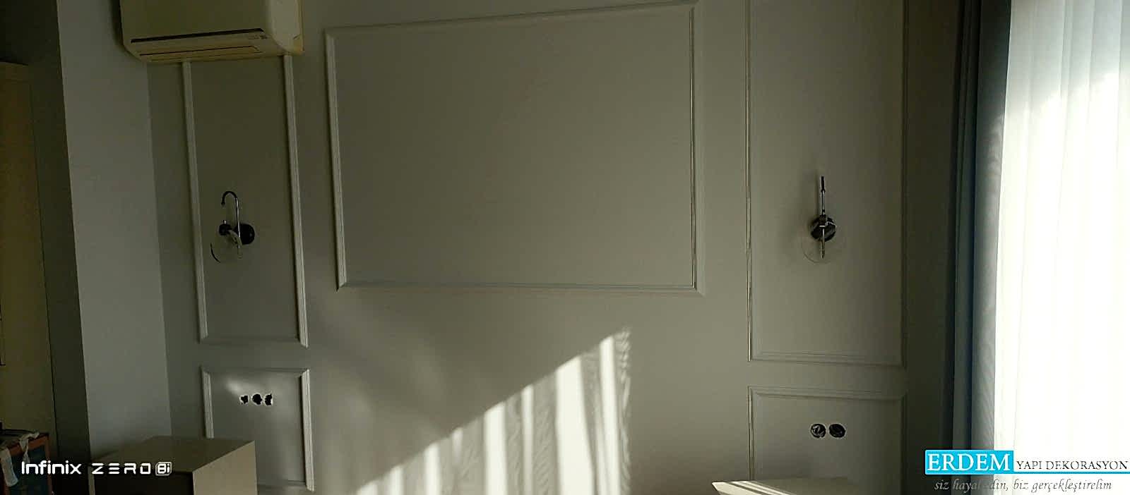 Yatak Odas� duvar ��tas� uygulama