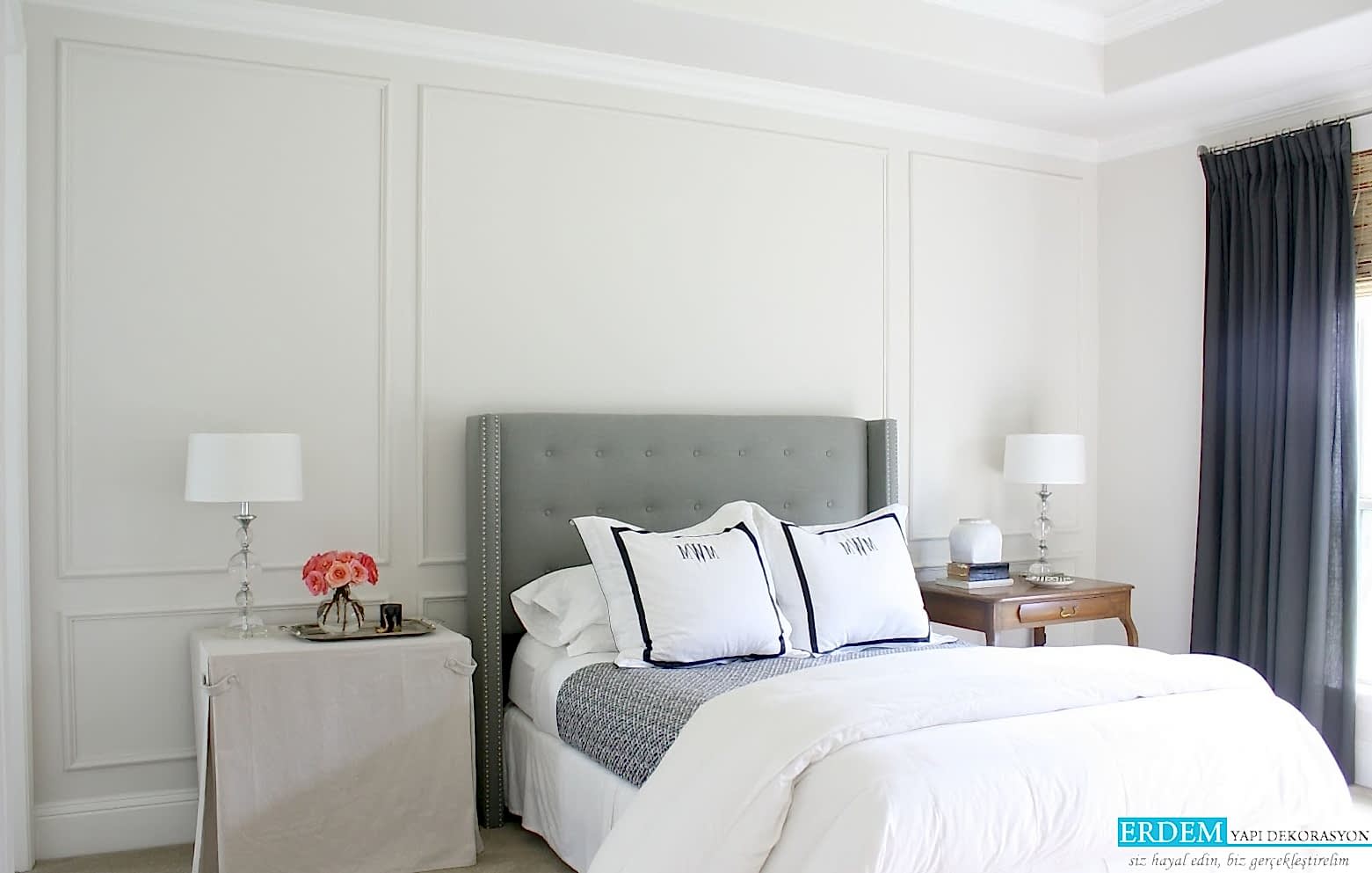 Yatak Odas� duvar ��tas� uygulama
