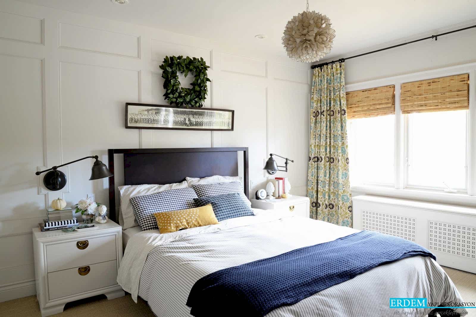 Yatak Odas� duvar ��tas� uygulama