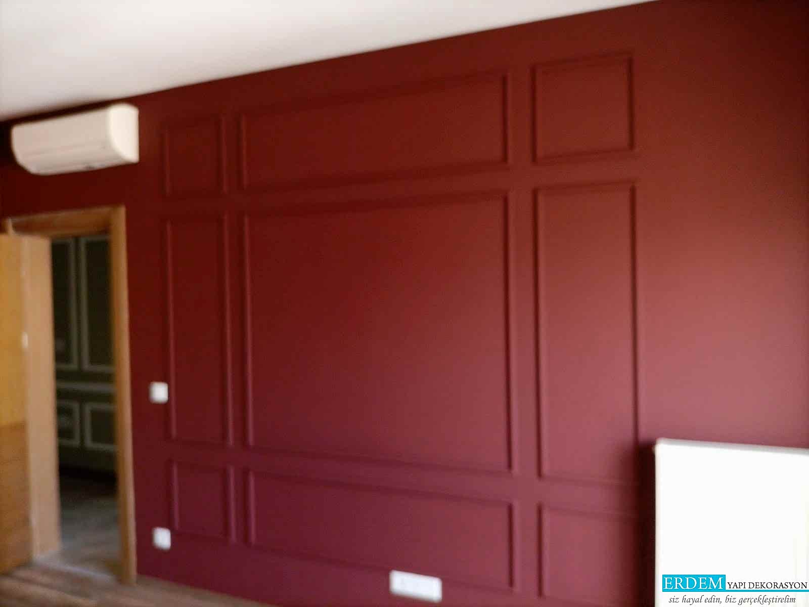 Yatak Odas� duvar ��tas� uygulama